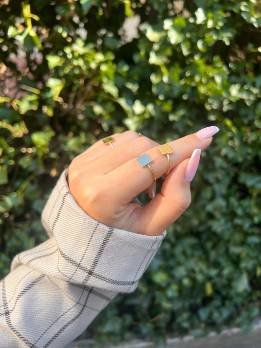 Gold Ring - Square