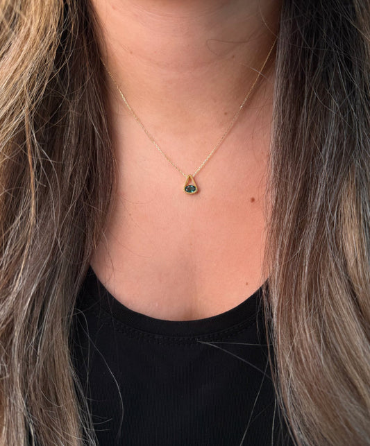 Gold Halskette - Green