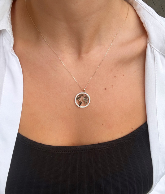 Gold Halskette - World