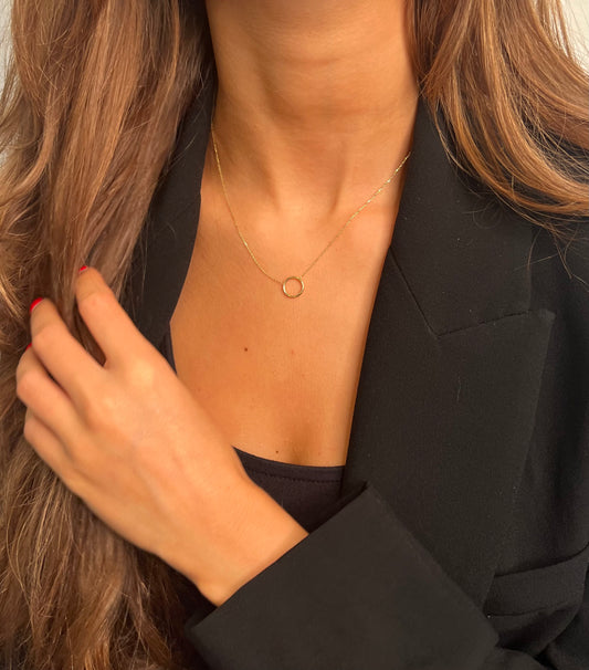 585 GOLD HALSKETTE - KREIS