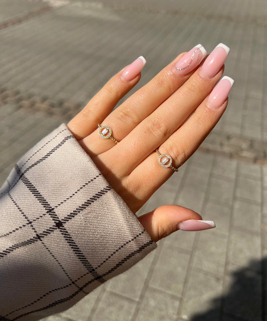 Gold Ring - Kreis Baguette