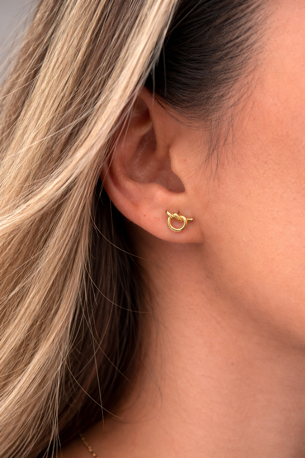 Gold Ohrringe - Golden Knot