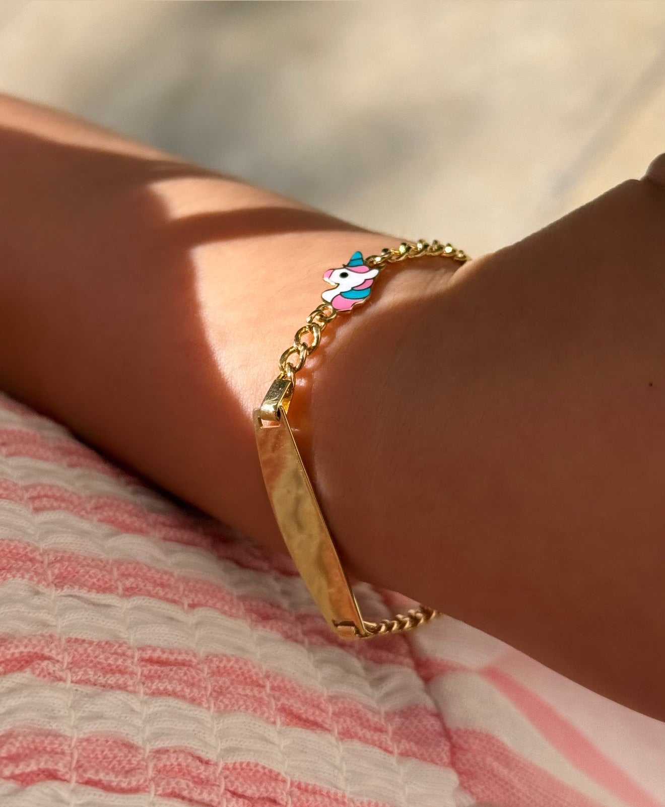 Gold Armband - Einhorn