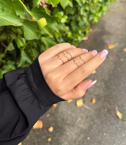 Gold Ring - Loopara Zirkonia