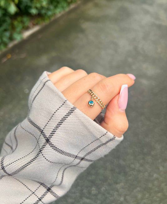 Gold Ring - Nazar Hänger