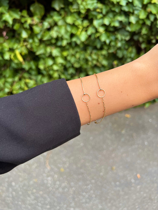 Gold Armband - Kreis