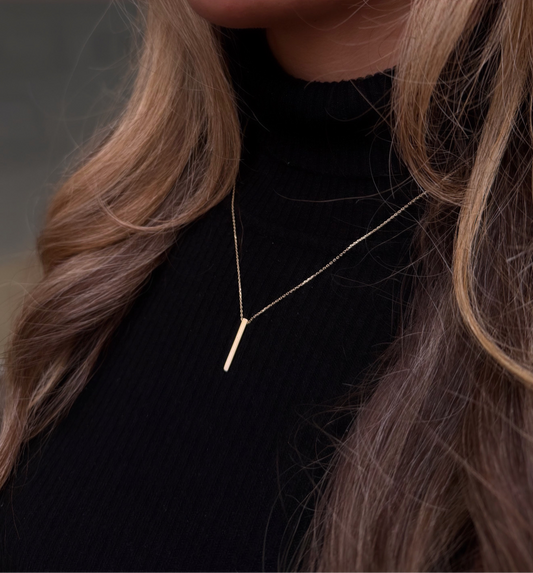 Gold Halskette - Stab klein