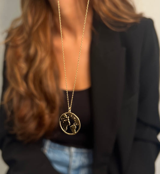 Gold Halskette - Welt