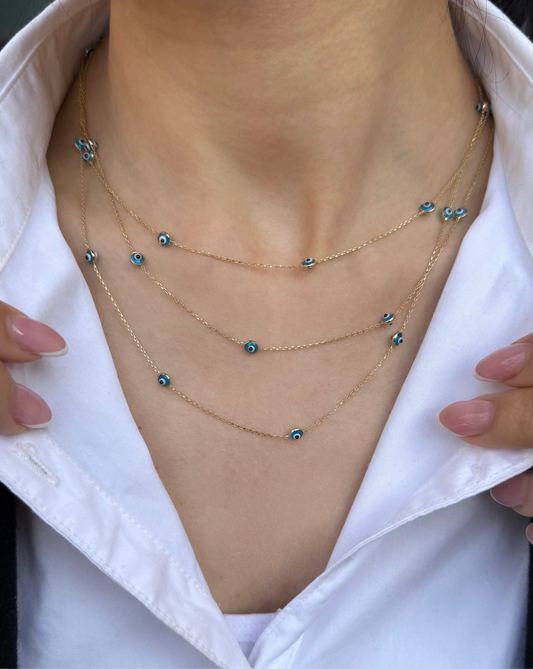 Gold Halskette - Nazar