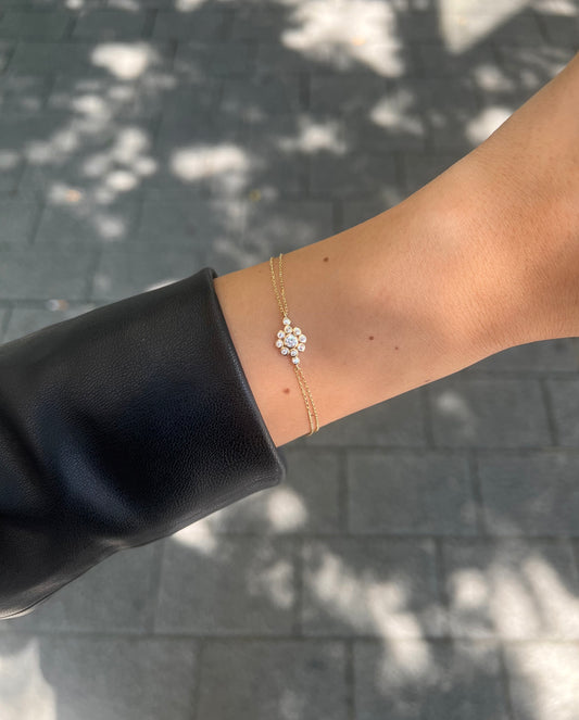Gold Armband - Blume