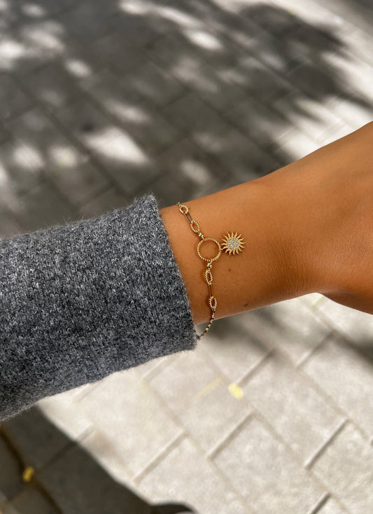 Gold Armband - Sun