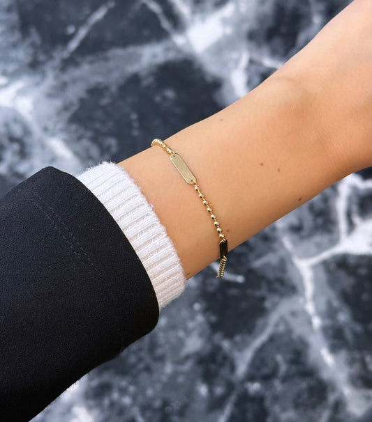 Gold Armband - Platte