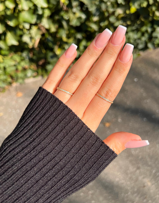 Gold Ring - Steinreihe