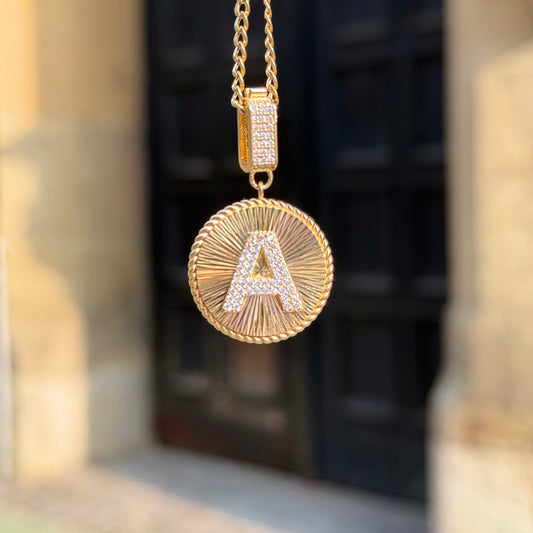 Gold Anhänger - Kreis Charm A