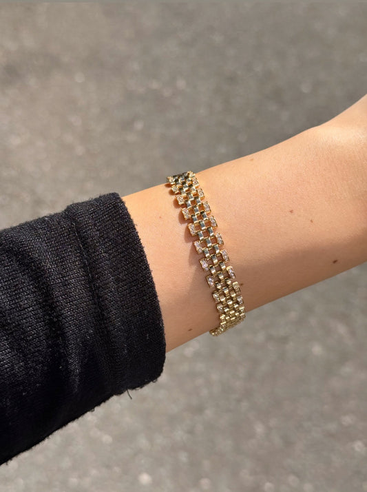 Gold Armband - Liva Zirkonia