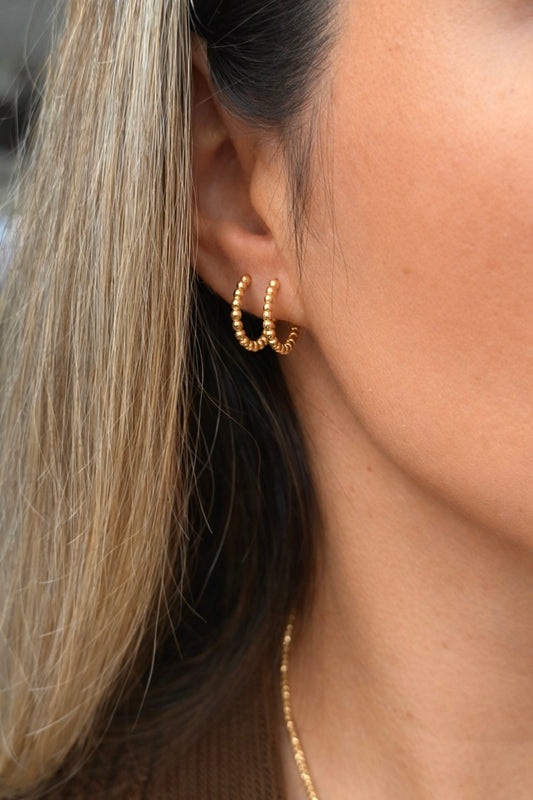 Gold Creolen - Bubble