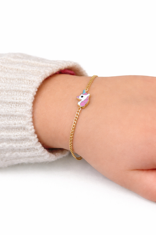 Gold Armband- Einhorn