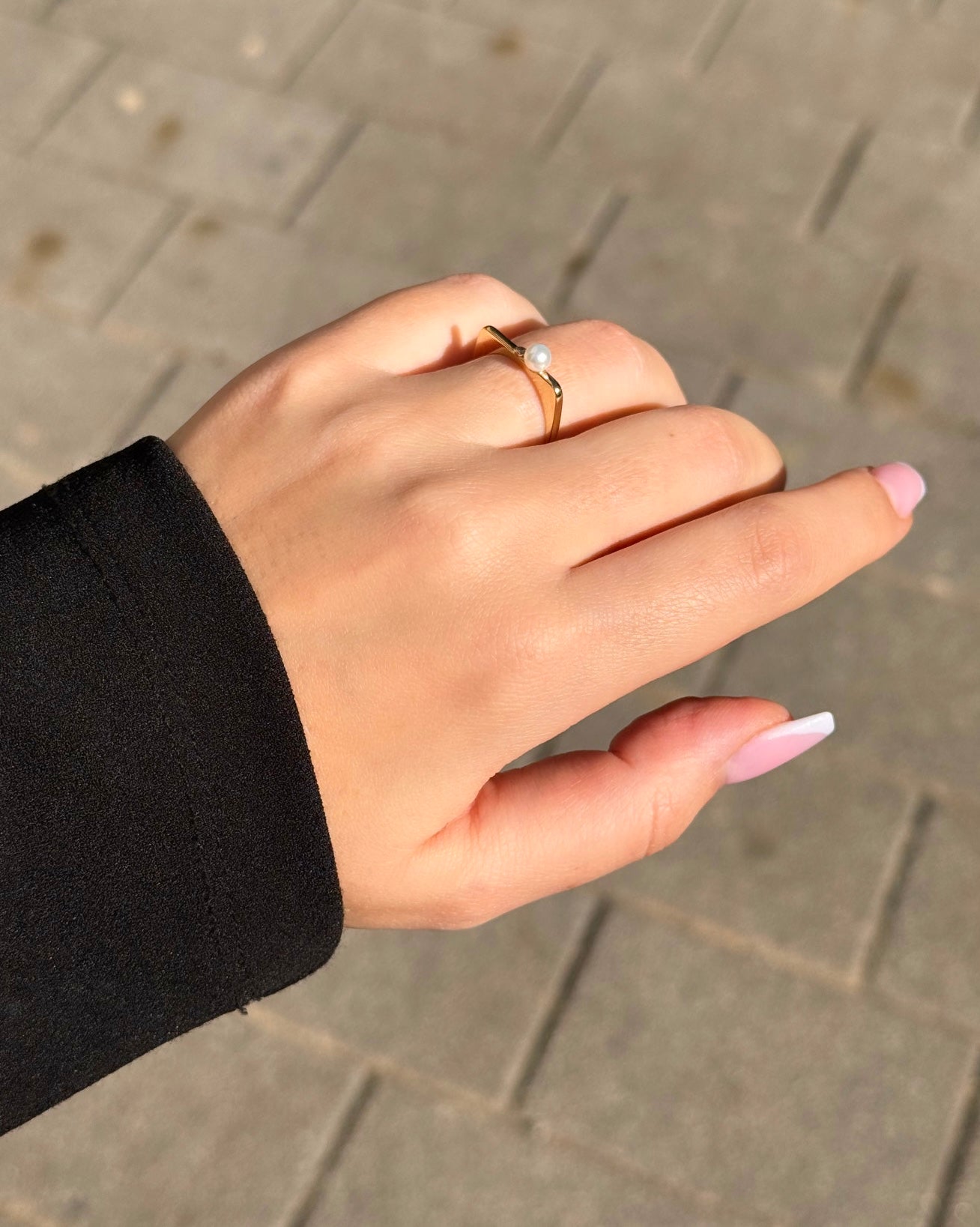 Gold Ring - Perle
