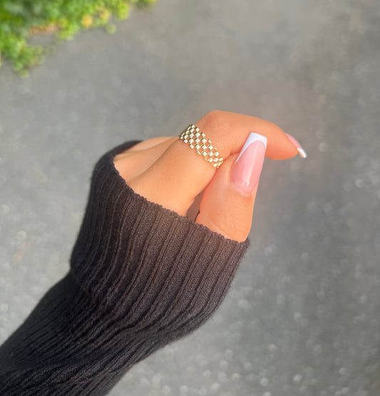 585 GOLD RING - REIHEN MODELL