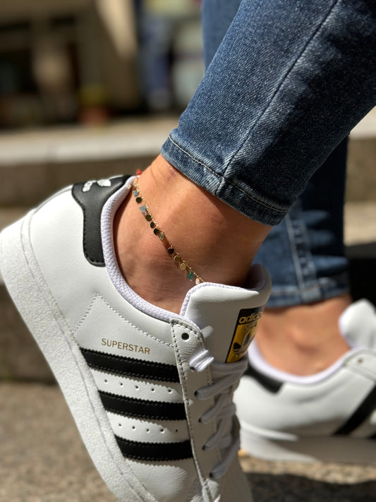 Gold Fuẞkettchen - Rainbow Charms