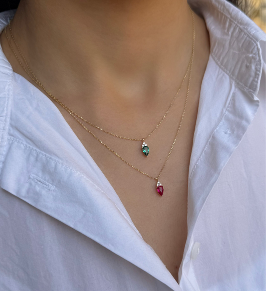 Gold Halskette- Lavina Zirkonia