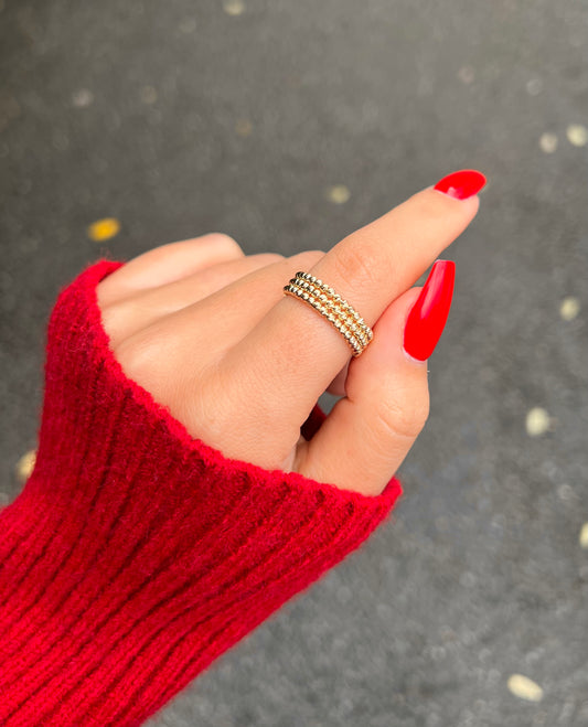 Gold Ring - Dorika dreireihig