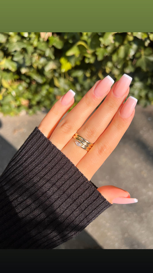 Gold Ring - Dreireihig