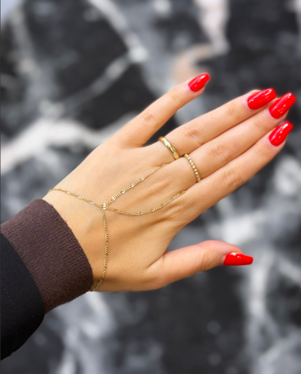Gold Handkette - Low