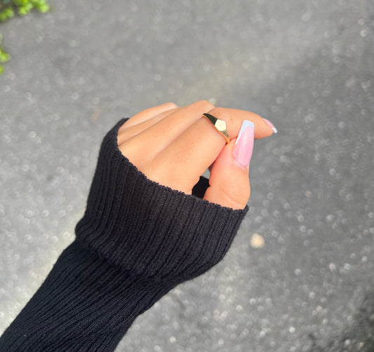 585 GOLD RING - ECK MODELL 1