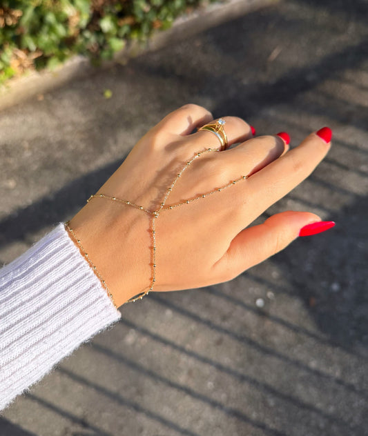 Gold Handkette - Lara Dorika