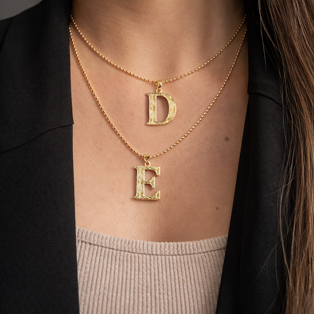 Gold Anhänger - Buchstabe