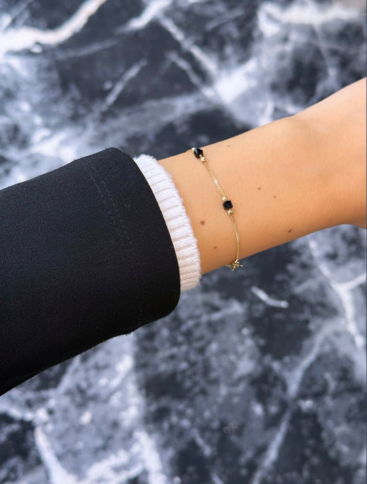 Gold Armband - Black