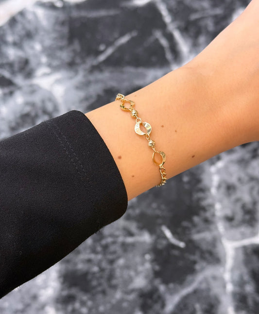 Gold Armband - Round Dorika