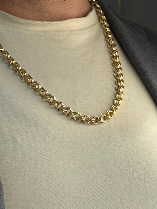 14 Karat Byzantinerkette – 65 cm / 7 mm