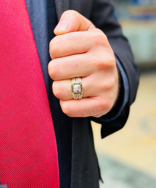 Herren Panzerkette – 14 Karat Gold – 53 cm / 4 mm