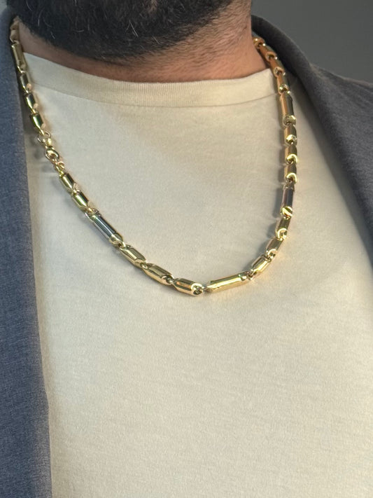 Maskuline Statement-Kette aus 14k (585) Gold