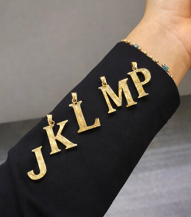 Gold Anhänger - Buchstabe