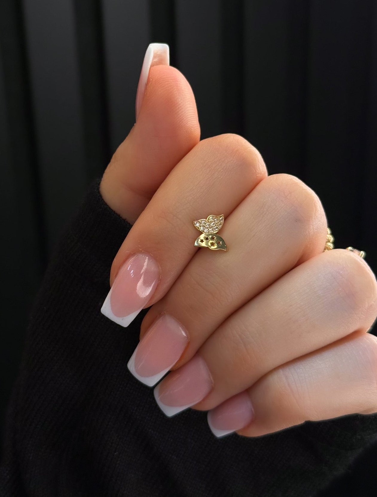 Gold Ohrringe - Schmetterling